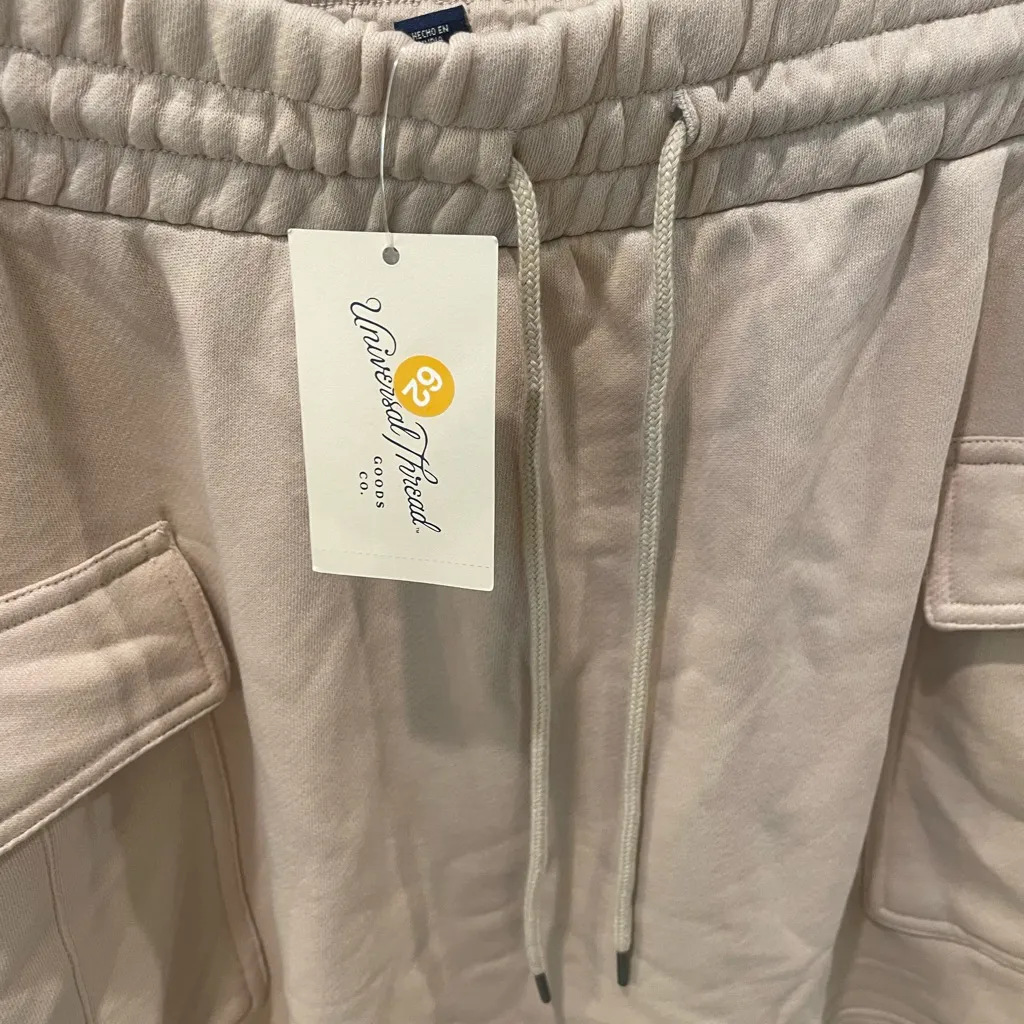 Universal Thread Tan Leisure Studio Fleece Cargo Mini Skirt Size Large - Image 7