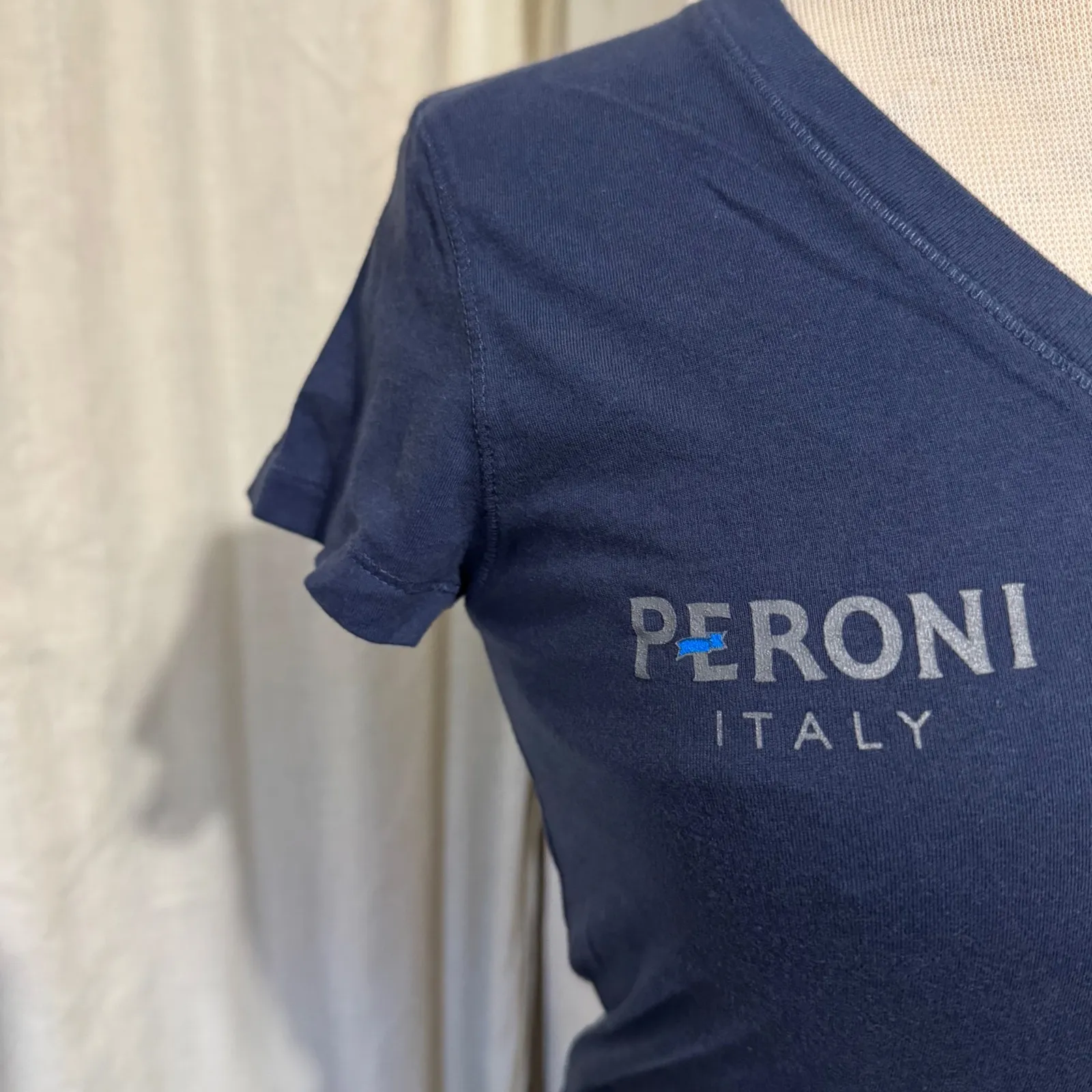 Bella+Canvas Peroni Italy Blue V - Image 3