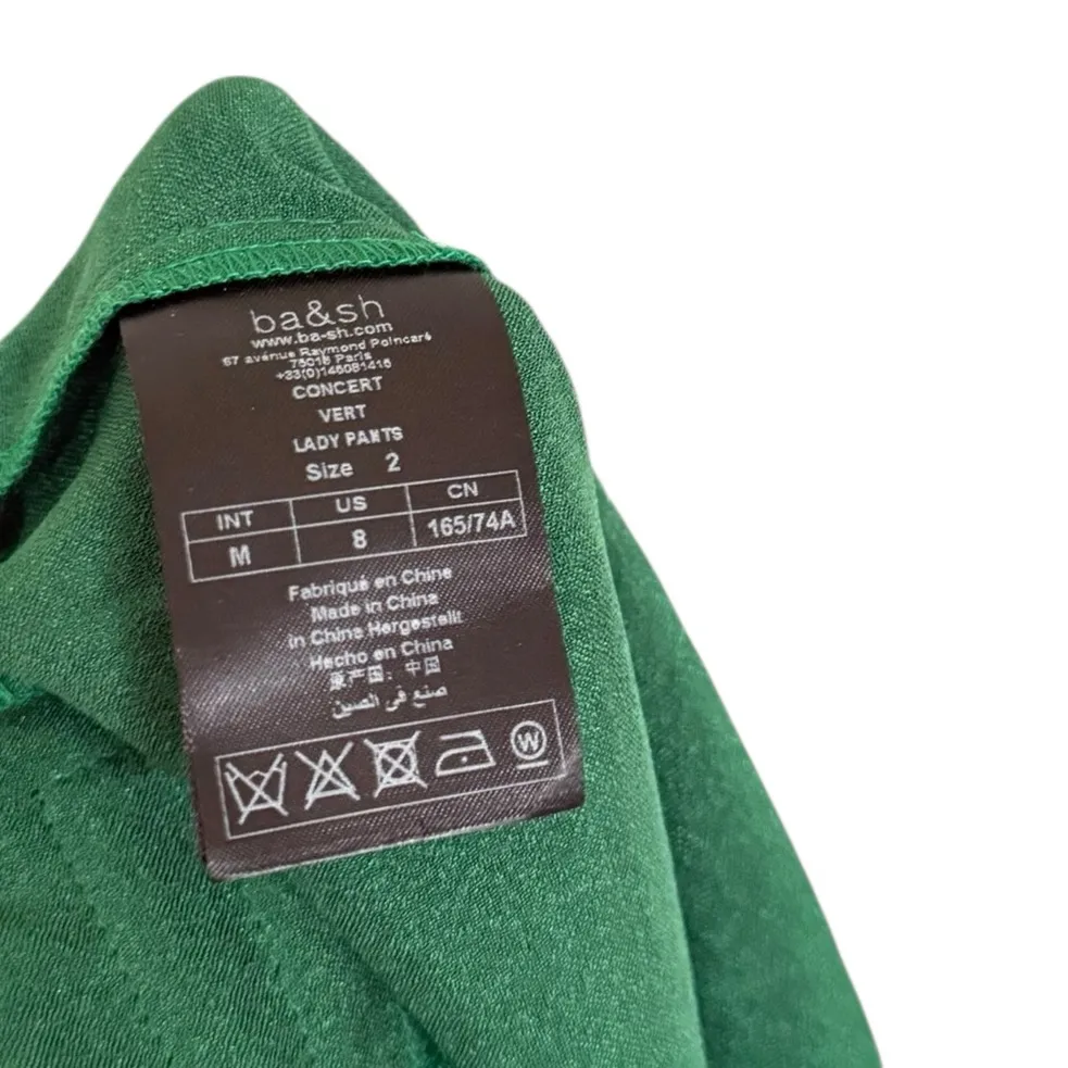 Ba&sh NEW Shiny Green Trousers - Image 6