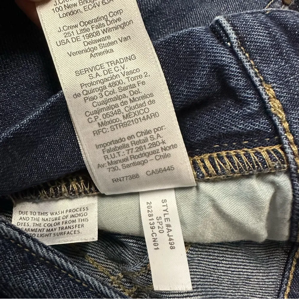 Point Sur J Crew High Waist Shoreditch Straight Cropped Blue Jeans Womens 27 - Image 13