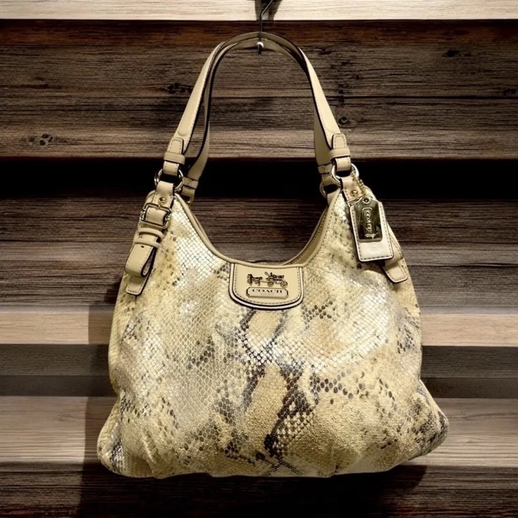 Coach Snake Print Satchel Shoulder New With Tags #16929 RARE - Image 4