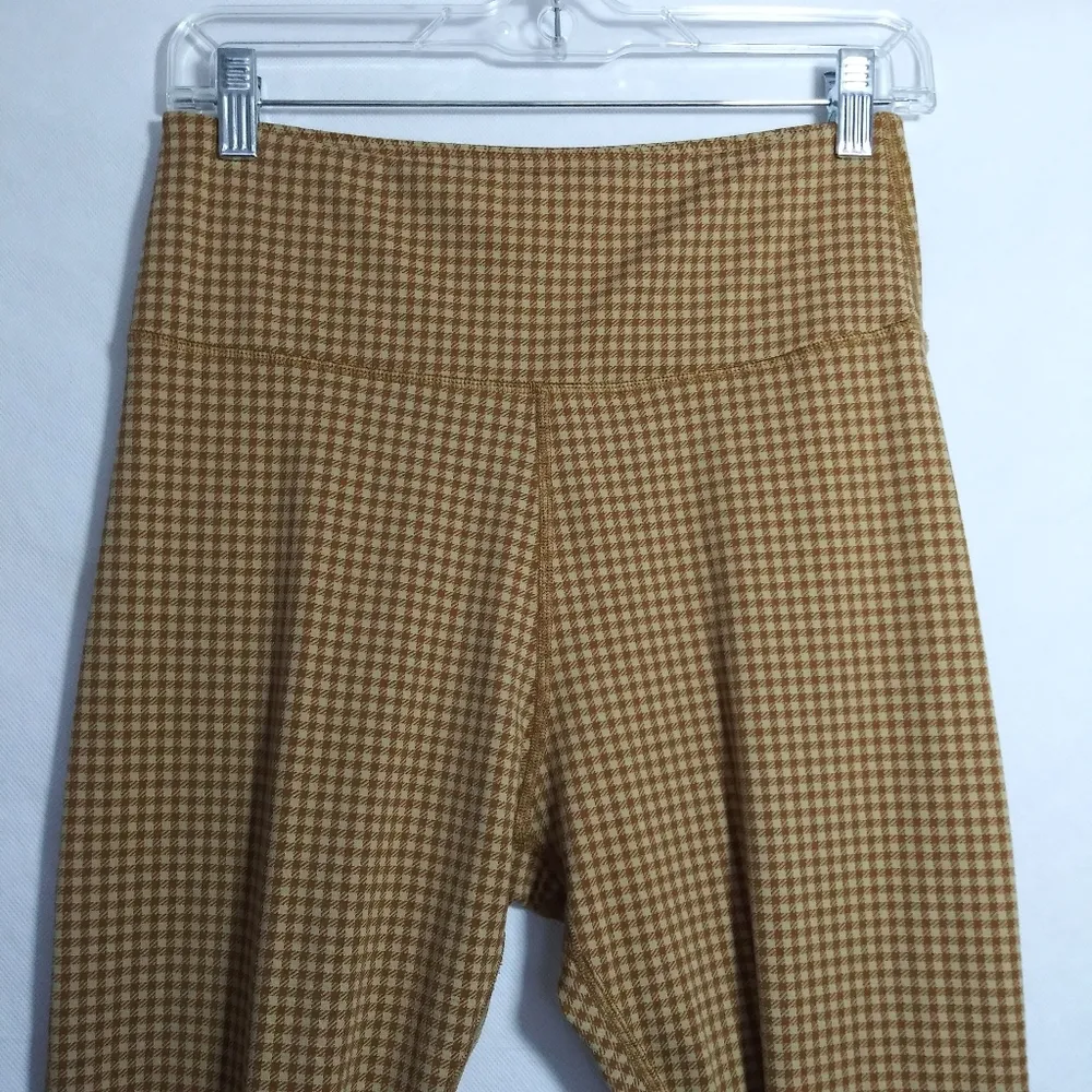 Madewell MWL Flex High-Rise 25" Leggings in Check Saddle Brown Athletic Size L - Image 3