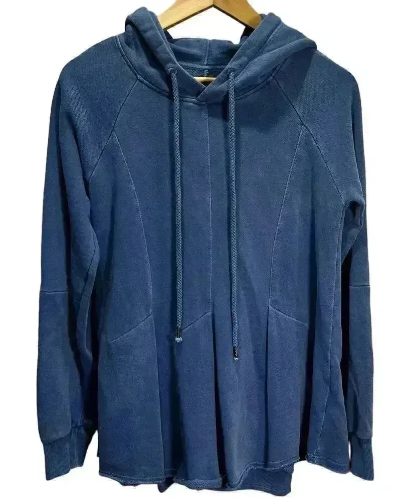 Anthropologie Pilcro Flynn Blue Hoodie Sweatshirt Women’s Long Sleeve Small - Image 1