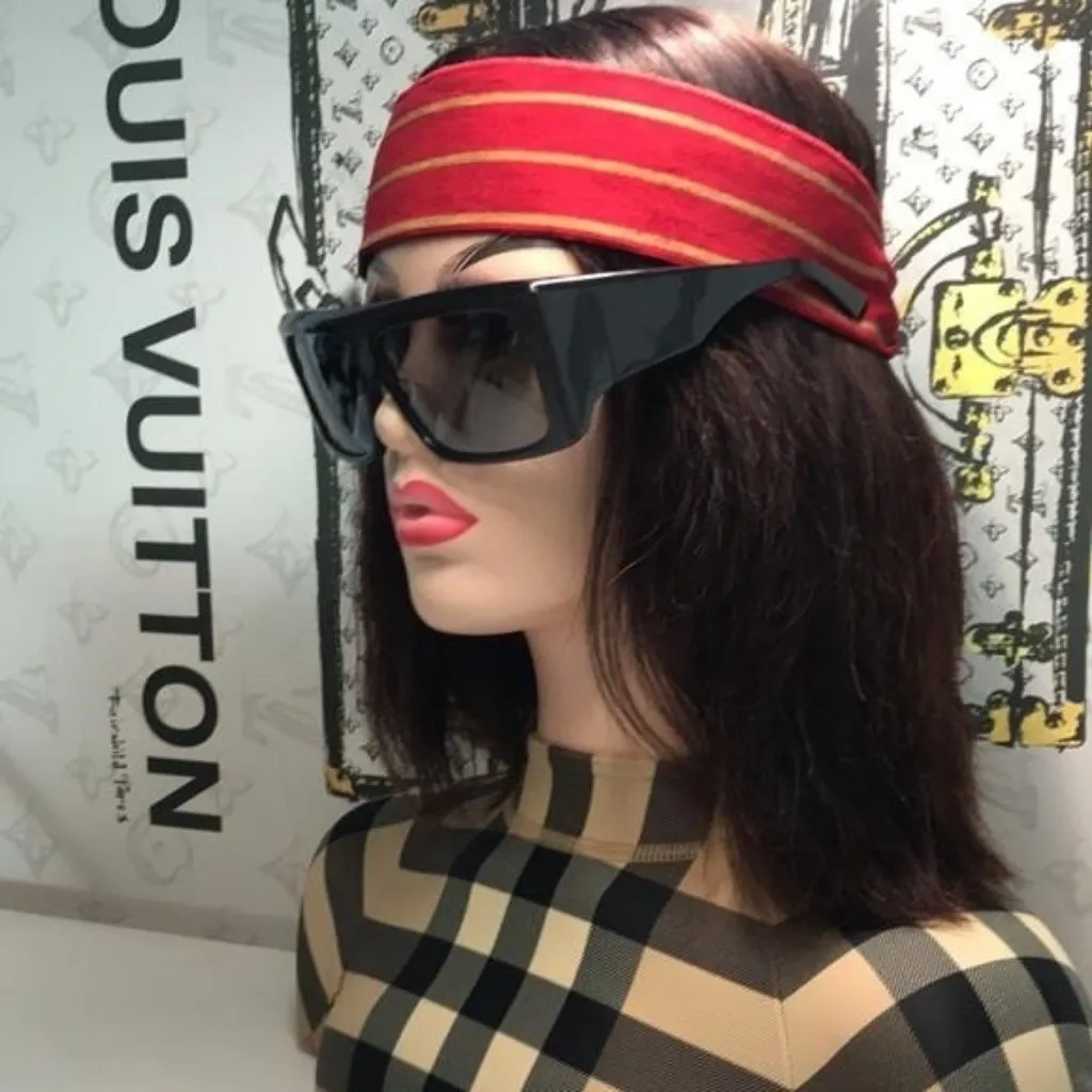 New Authentic Balenciaga BB0002S 003 Grey/Silver Mirror Shield Sunglasses - Image 8