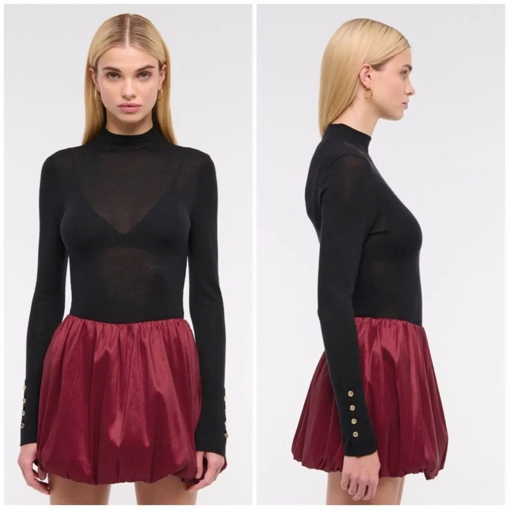 New Abercrombie & Fitch Mid Rise Bubble Hem Mini Skort Size XXS - Image 2