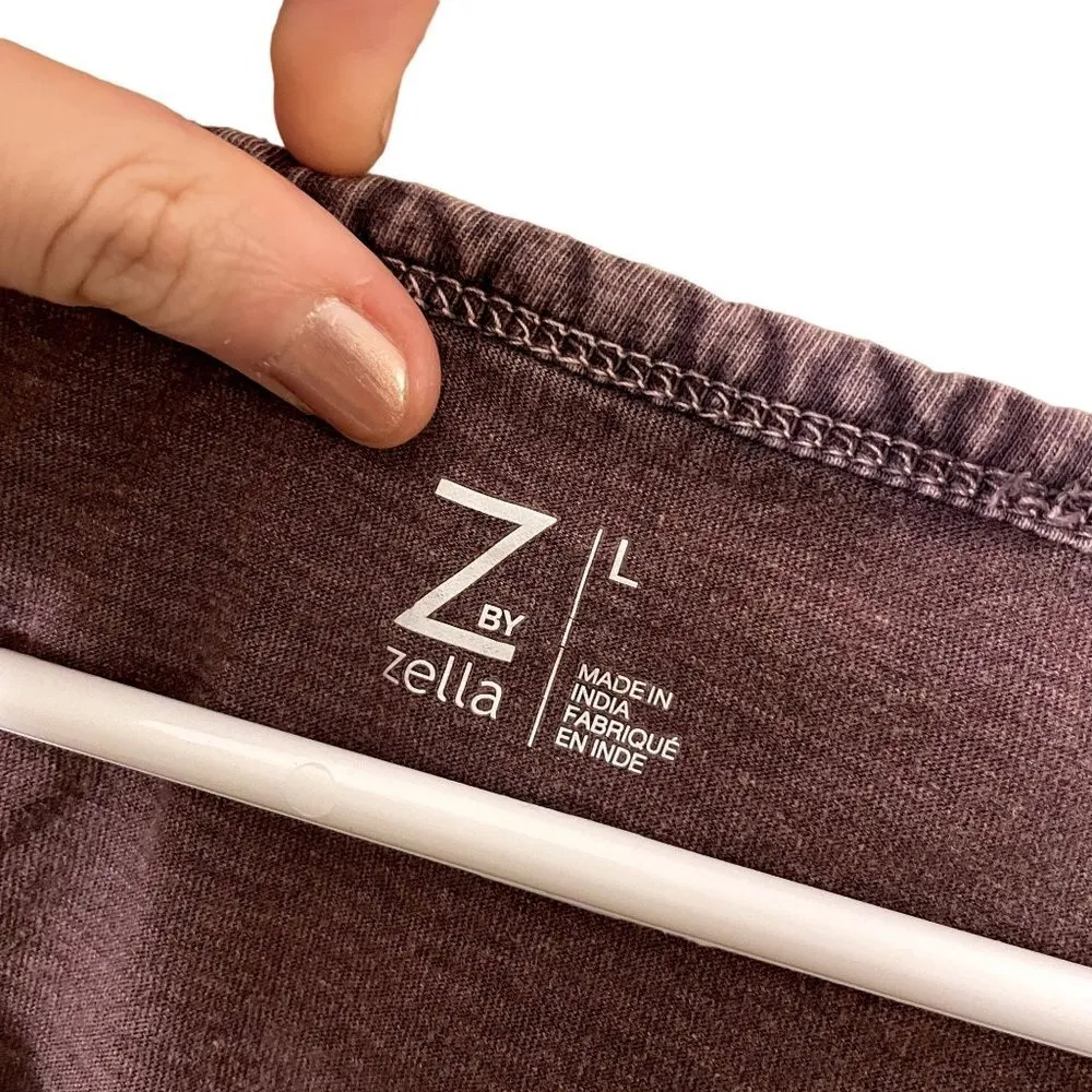 Z By Zella muted purple tank top workout muscle tee comfort shirt summer - Image 3