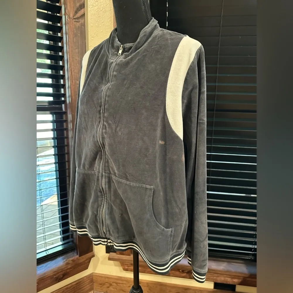 VINTAGE STYLE CATO VELVET TRACK JACKET SUIT SZ XL - Image 2