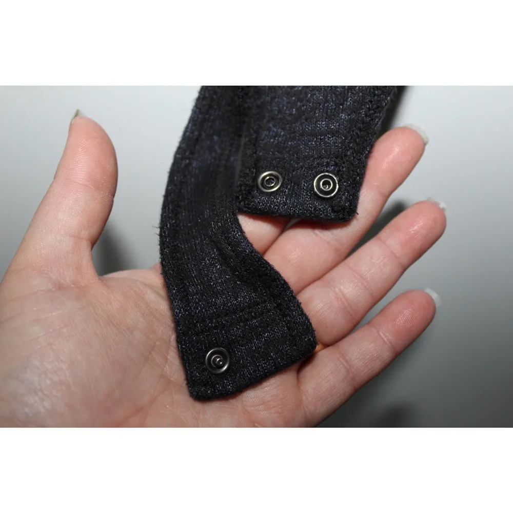 Abercrombie & Fitch Soft A&F Cozy Black Knit Long Sleeve Bodysuit Size Medium M - Image 5