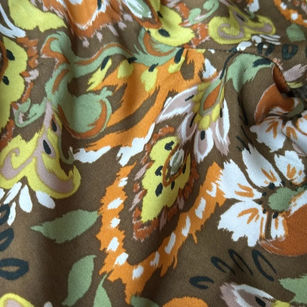 Drew Paisley Print Maxi Satin Wrap Dress - Image 9