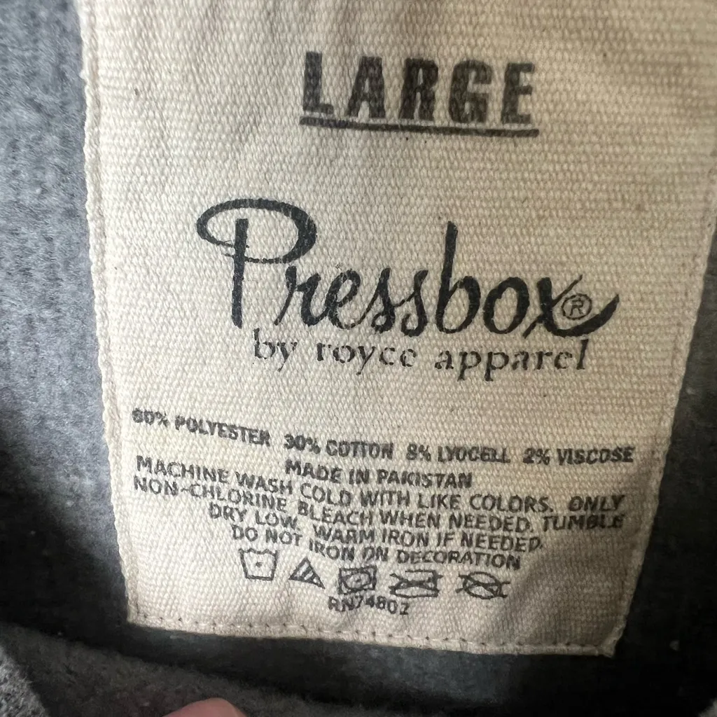 Pressbox Woman Size large Gray 2019 LSU National Championship Sweatshirt - Image 2