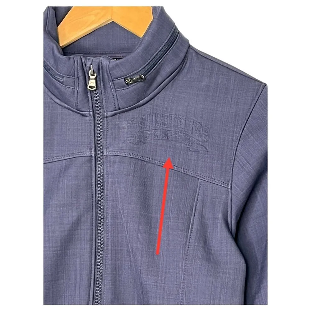 Under Armour Jacket Womens XS Loose ColdGear Pockets Full Zip Hoodie Sporty Blue - Image 3