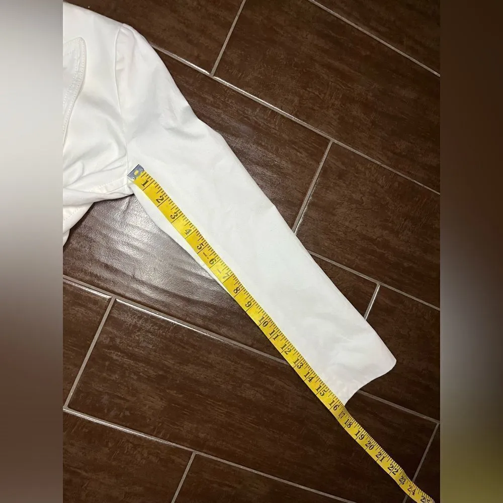 Prich pride & rich white fitted blazer sz small 160/84A - Image 8