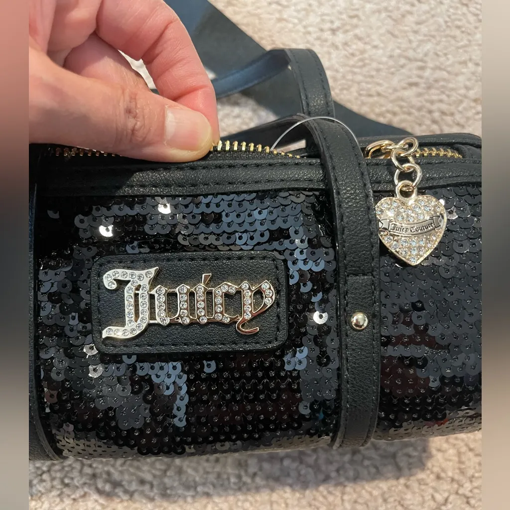 JUICY COUTURE Queen of Everything Sequin Mini Barrel Crossbody Bag - Image 2