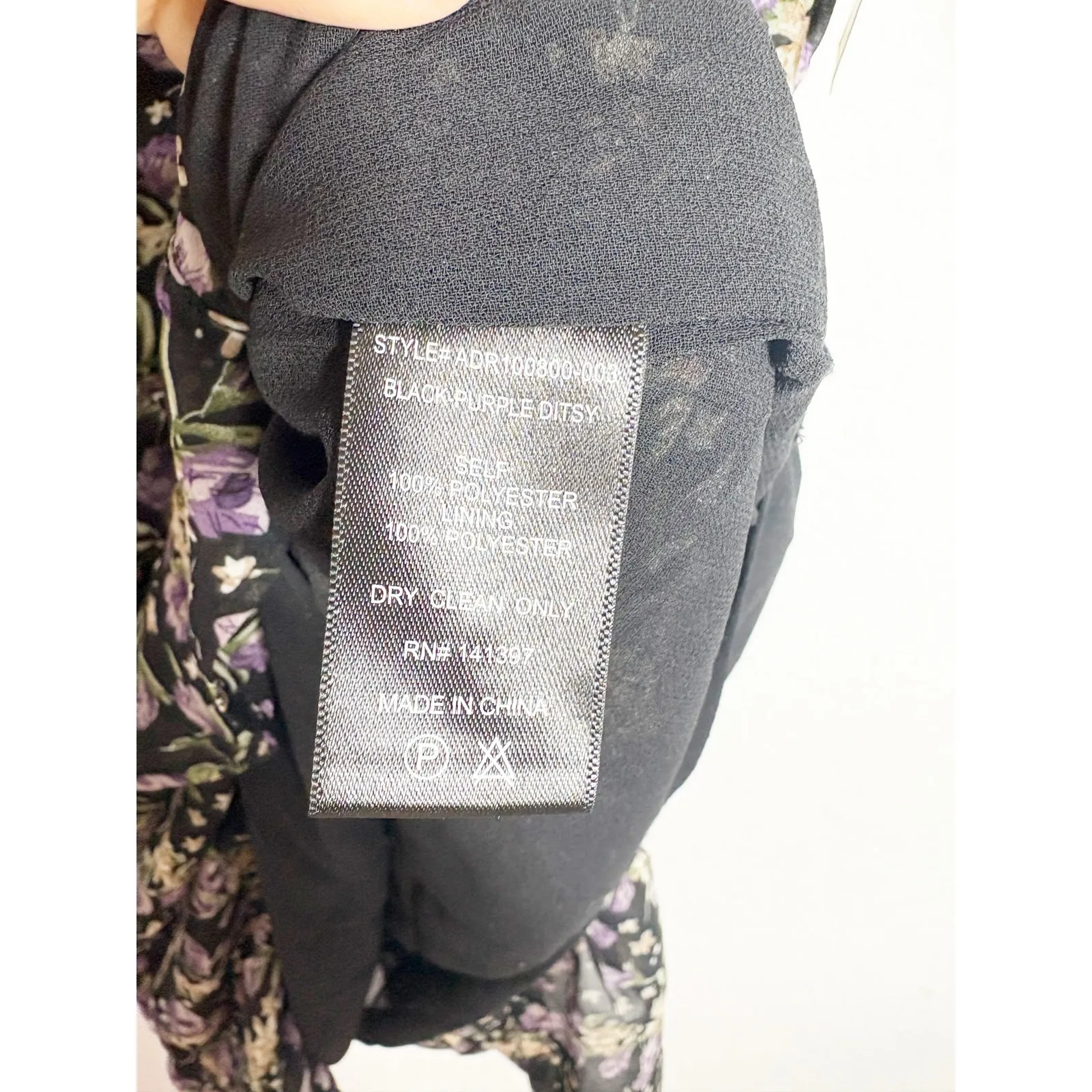 NWT ASTR The Label Sweetheart Cut Out Dress Large Floral Ruched Asymmetric Hem - Image 7