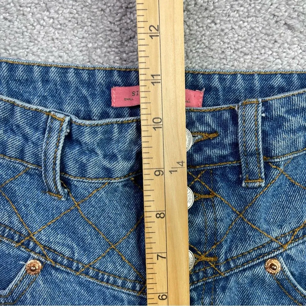 Signature 8 Jeans Women’s Small Blue Jogger High Rise Medium Wash Button Fly Size undefined - Image 10