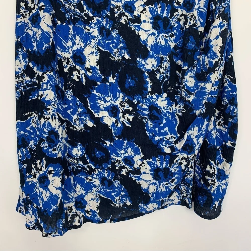 NWT  Porridge Catie Blue Floral Print Mini Skirt Size Medium - Image 6