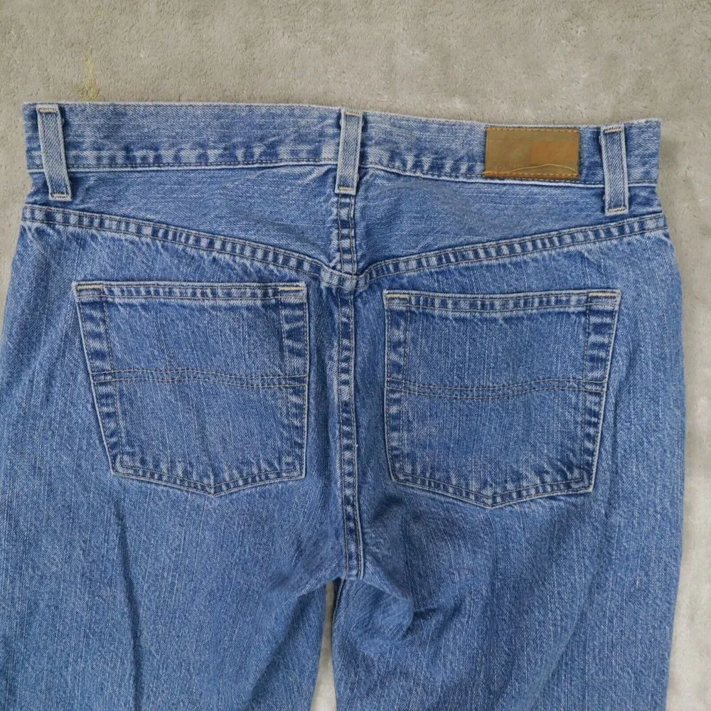 TOMMY HILFIGER Women's Blue Boyfriend Denim Jeans Mid-Rise‎ size 30 - Image 10