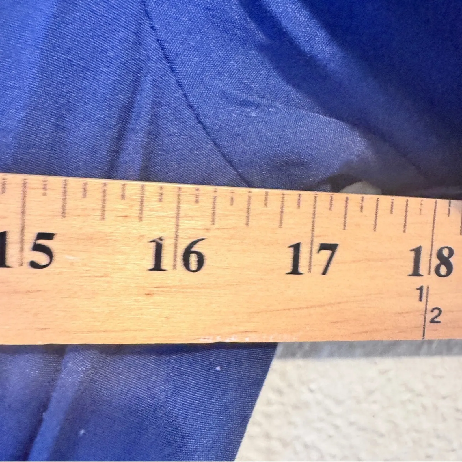 Vintage 90s Navy Blue Short Sleeve Button Down Dress Womens S Midi Casual - Image 8