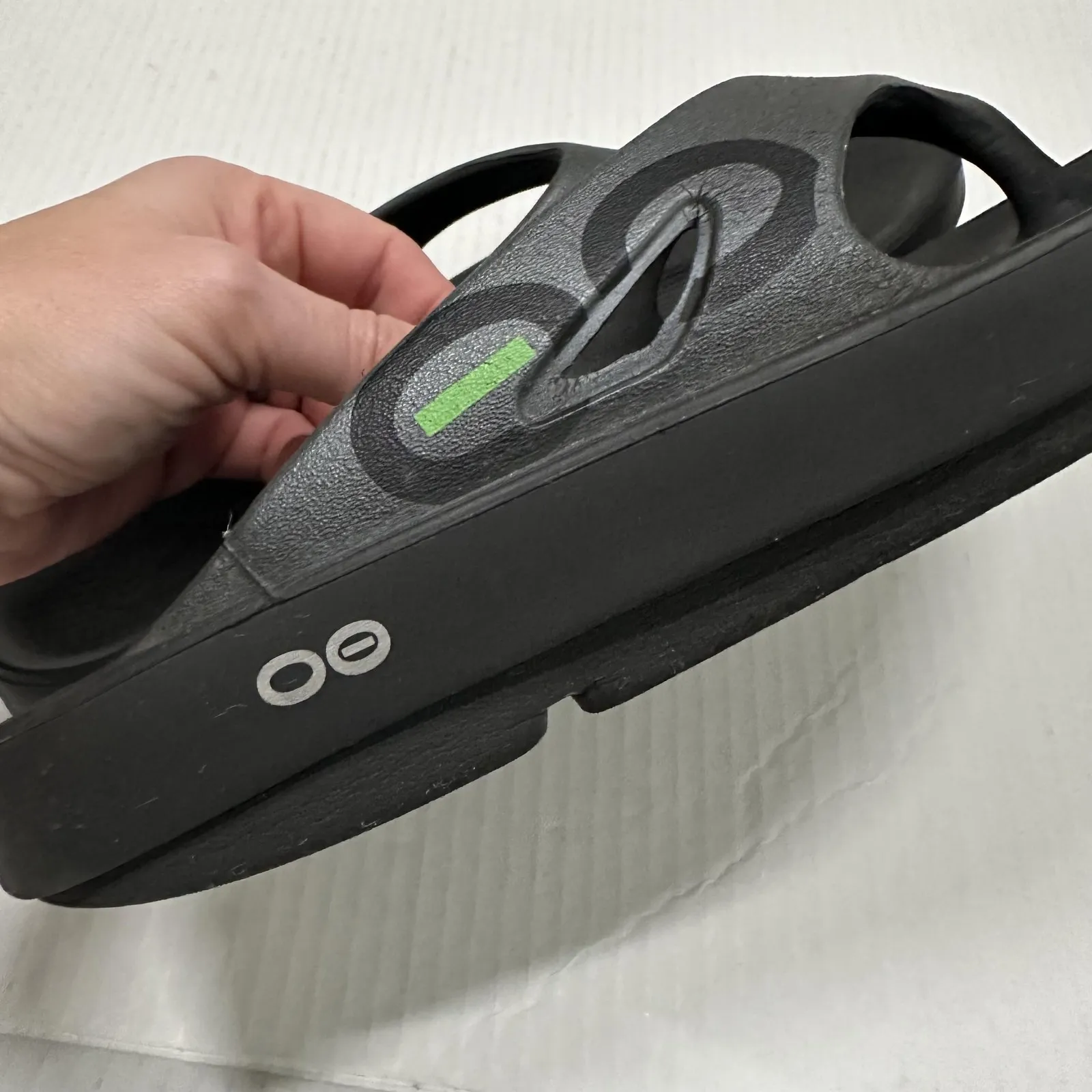 OOFOS Shoes Womens Size 9 Black Thong Sandals Recovery Flip Flops Comfort - Image 10