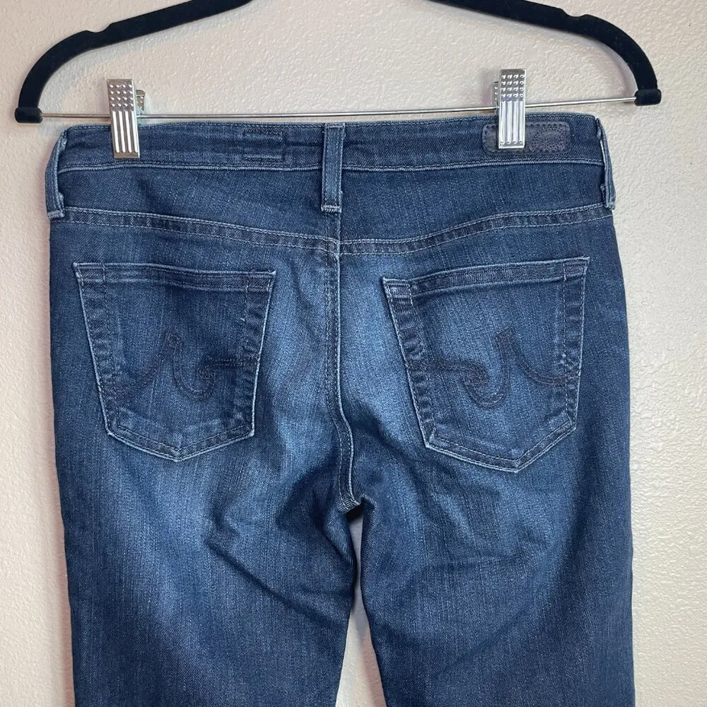 AG Adriano Goldschmied WOMENS SZ 26R The Stilt Cigarette Leg Jeans Dark Wash - Image 8