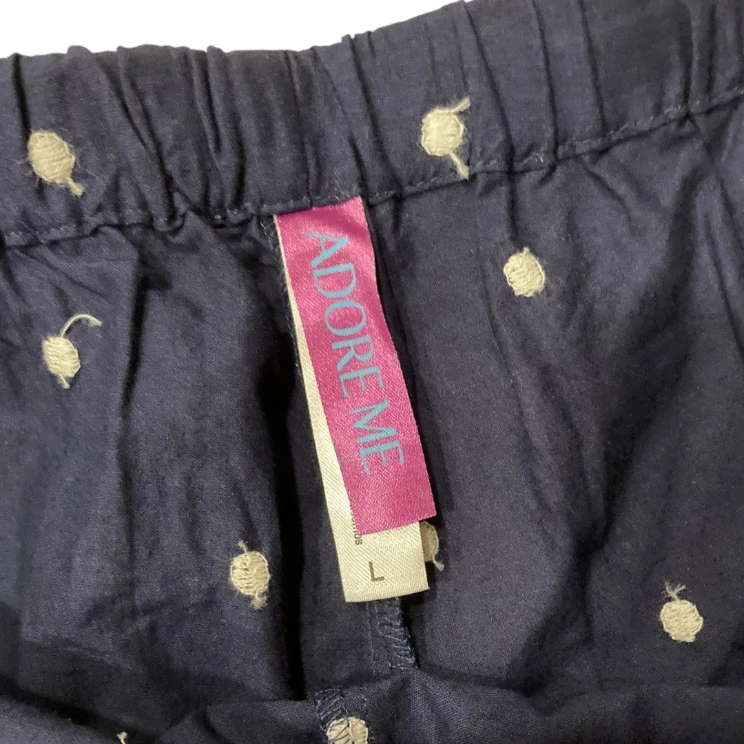 Adore Me Blue White Lace Camisole Shorts Womens Sz Large Luana Novelty Romantic - Image 12