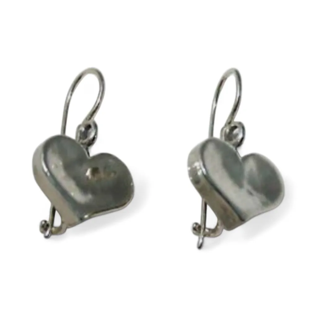 Silpada Hammered silver heart necklace with matching earrings. - Image 3