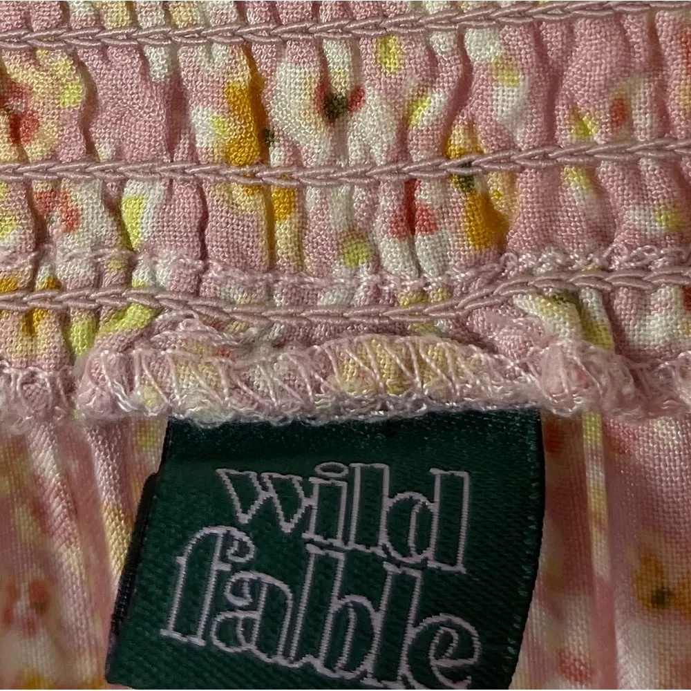 Wild Fable XS Ditsy Floral Ruffle Mini Skirt Boho Flowy Cottagecore - Image 3