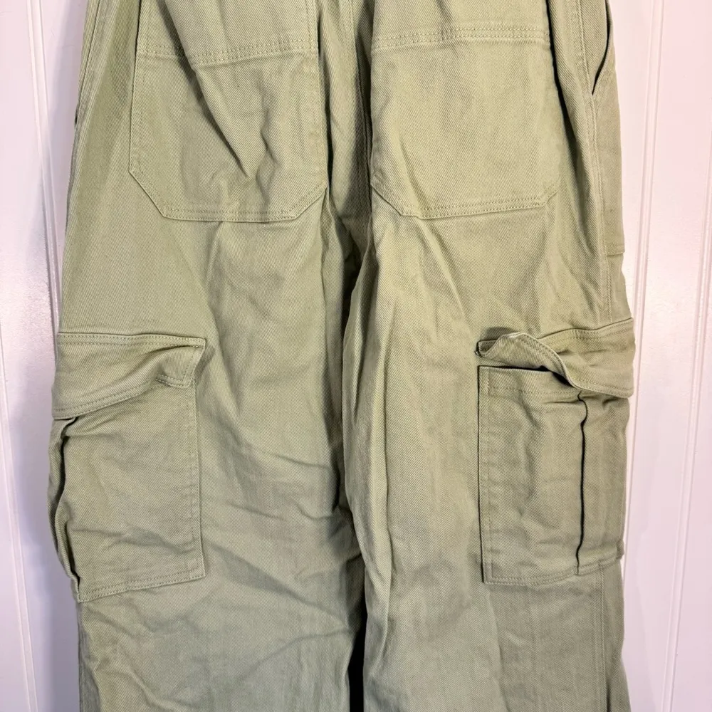 Cotton Candy LA Light Green Twill Cargo Pants 100% Cotton Size Medium - Image 9