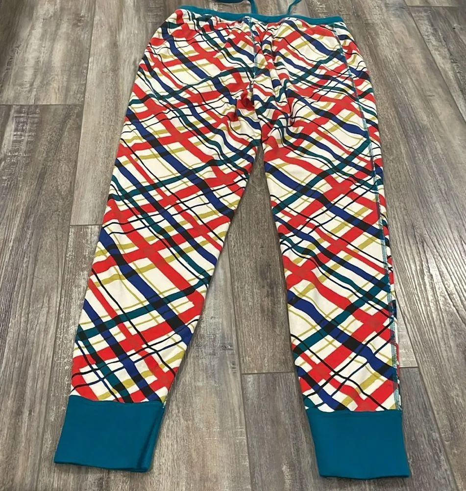 Hanna Andersson Peanuts Snoopy Adult Pajama Pants Large Blue - Image 5