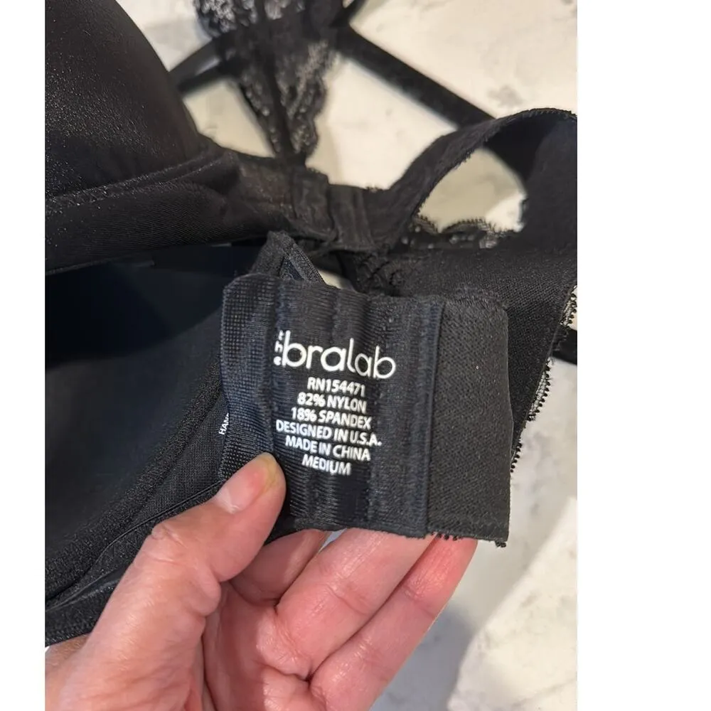 The Bra lab ANGELINA STRAPLESS/CONVERTIBLE UNDERWIRE BRA CUP size medium Black - Image 4