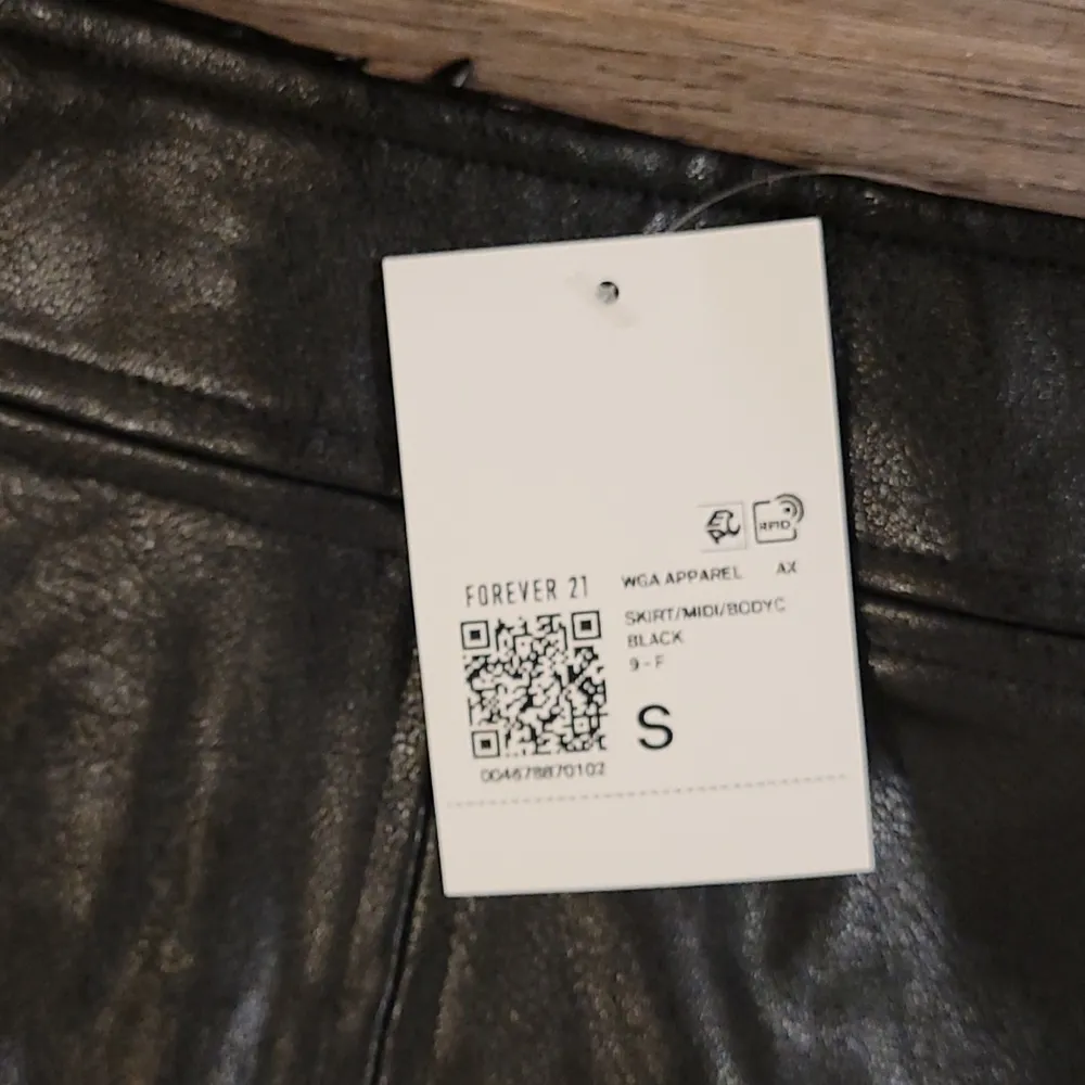 Forever21 Black Leather Skirt - Image 3