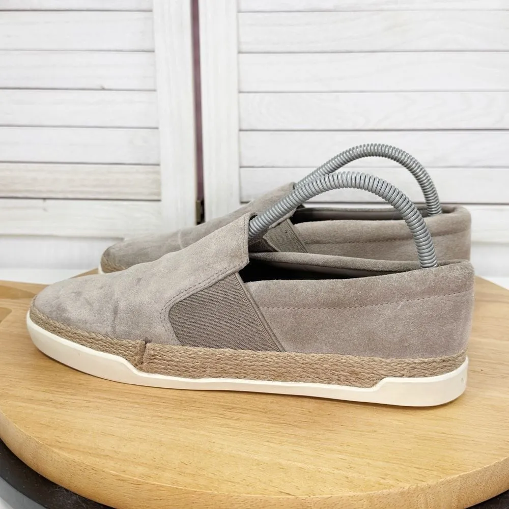 Vince Johan Suede Slip On Sneakers Taupe Tan‎ Womens 8 - Image 2