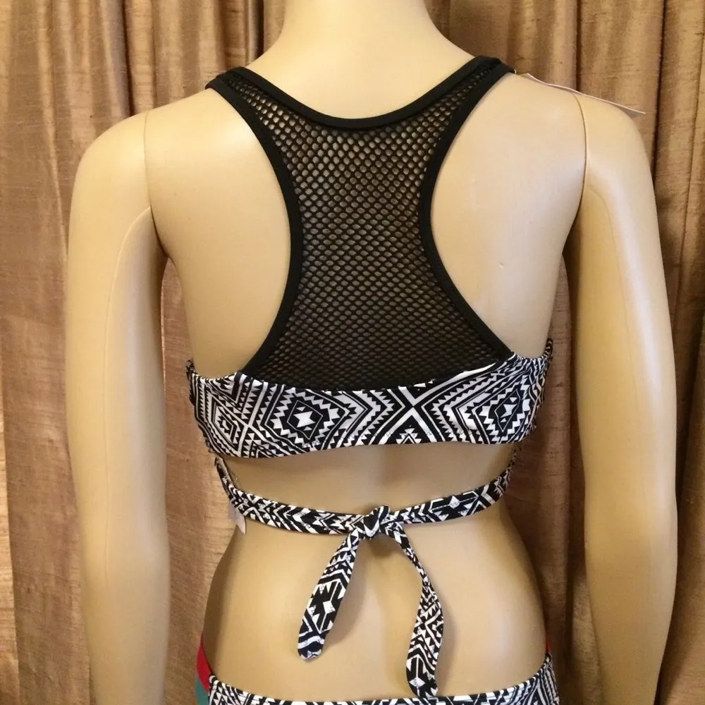 Sundazed Women's Ariel Wrap 2 Piece Bikini B/W Print - Image 5