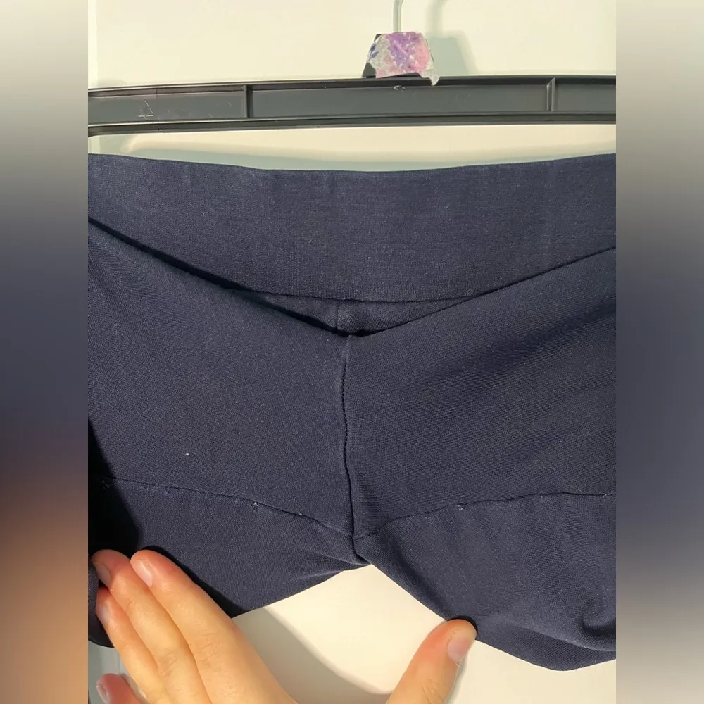 Cabi Dark Navy Blue Stretchy Flare Bell Bottom Yoga Style Leggings Sz Small - Image 11