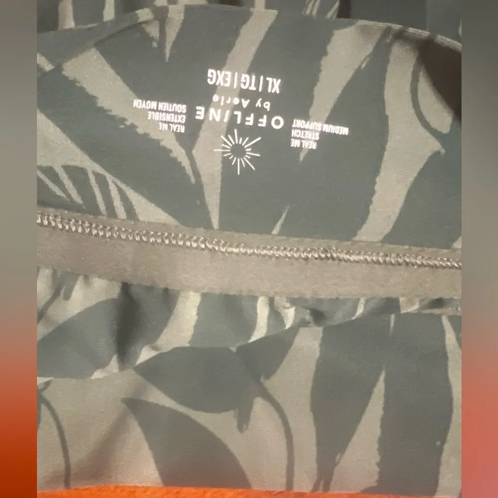 Aerie Offline Real Me Ballet green Bra Horizon Floral Longline Softy size XL - Image 4