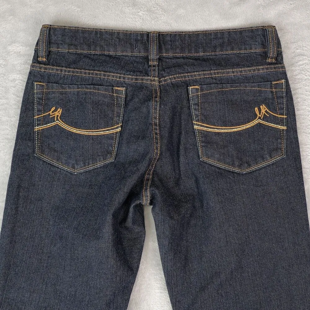 Tex By Max Azria Jeans Womens 2 Bootcut Dark Wash Blue Denim Low Rise 29x31 - Image 3