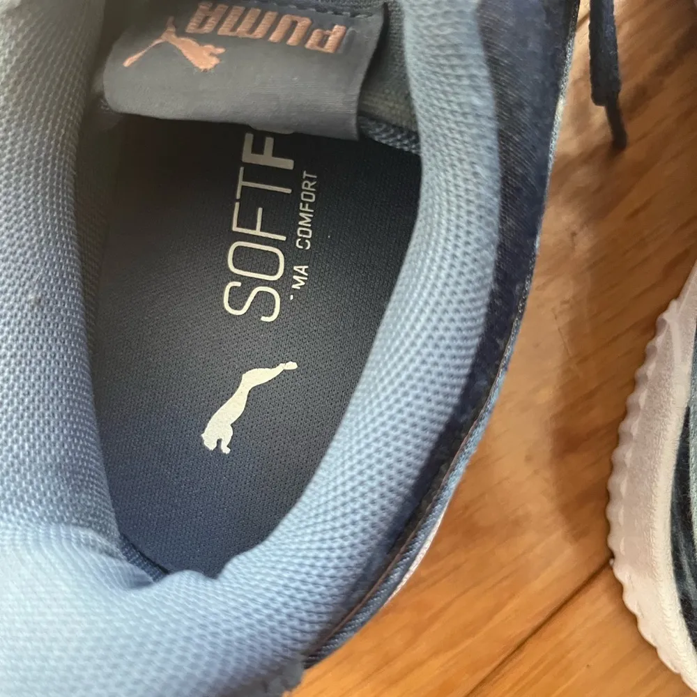 Puma Carina Indigo Blue and White Shoe Women's Size 6 Pre-Owned Tye-Die - Image 6