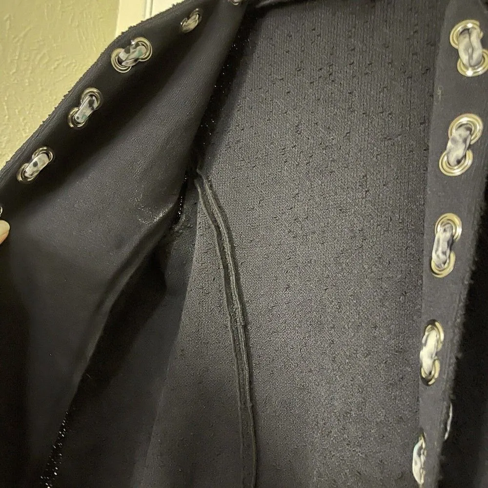 St. John Collection 2 piece tweed jacket silk shell tank leopard print set sz 6 - Image 5