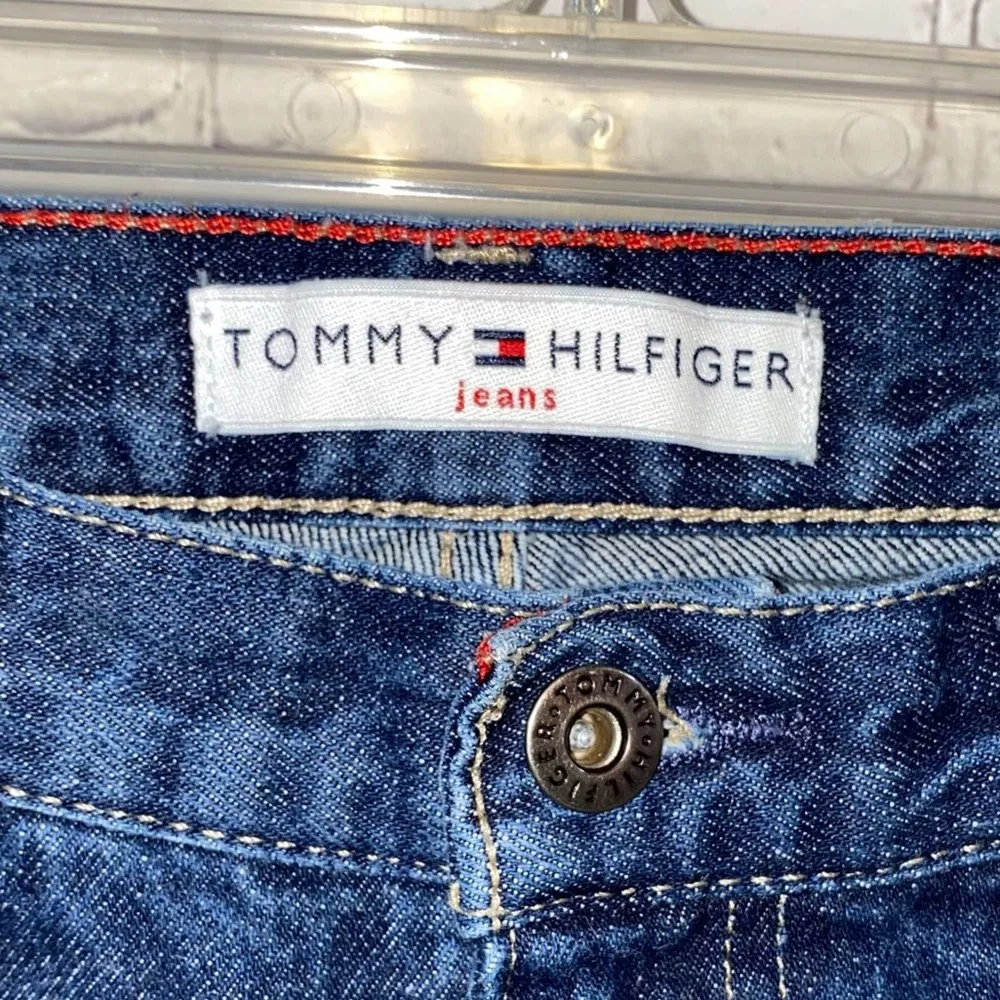 Tommy Hilfiger Vintage Flag Pocket Boyfriend Boot Dark Denim Jeans - Image 5