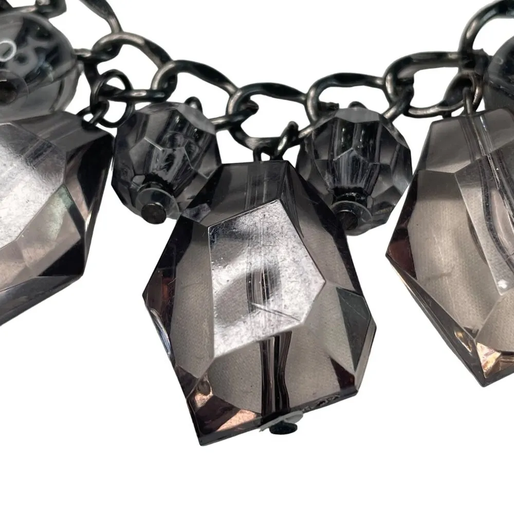 Paparazzi Chunky Dark Bead Necklace Statement Piece Costume Jewelry u - Image 2