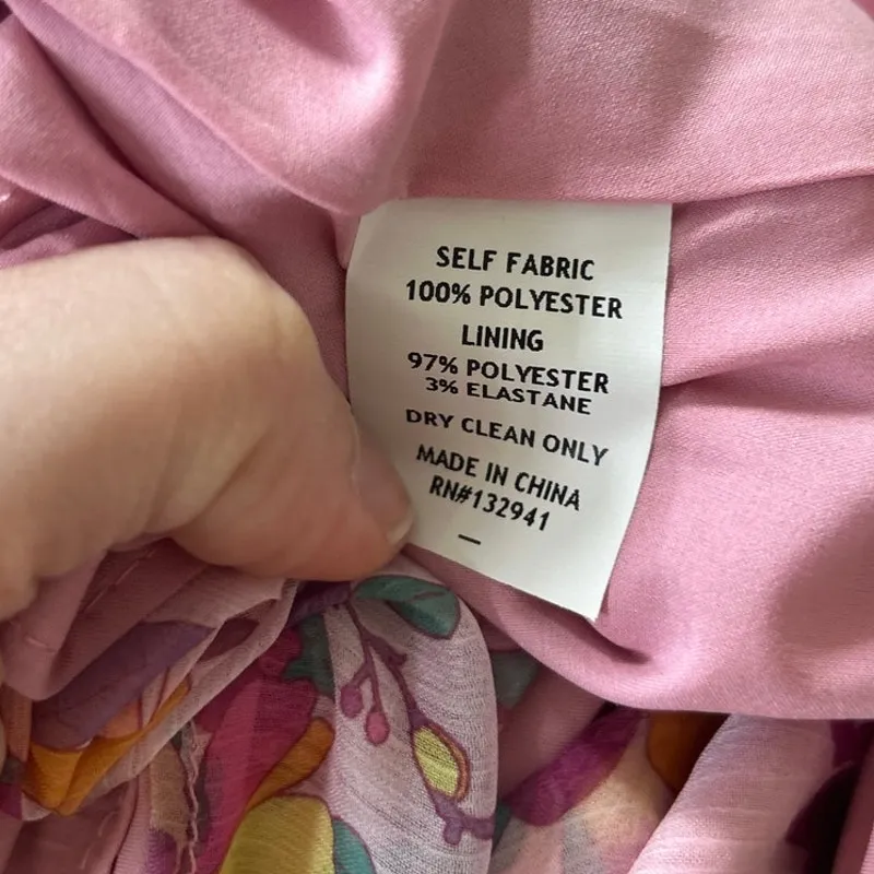 Amanda Uprichard Pegasus Pink Floral Short Sleeve Blouson Midi Dress - Image 6