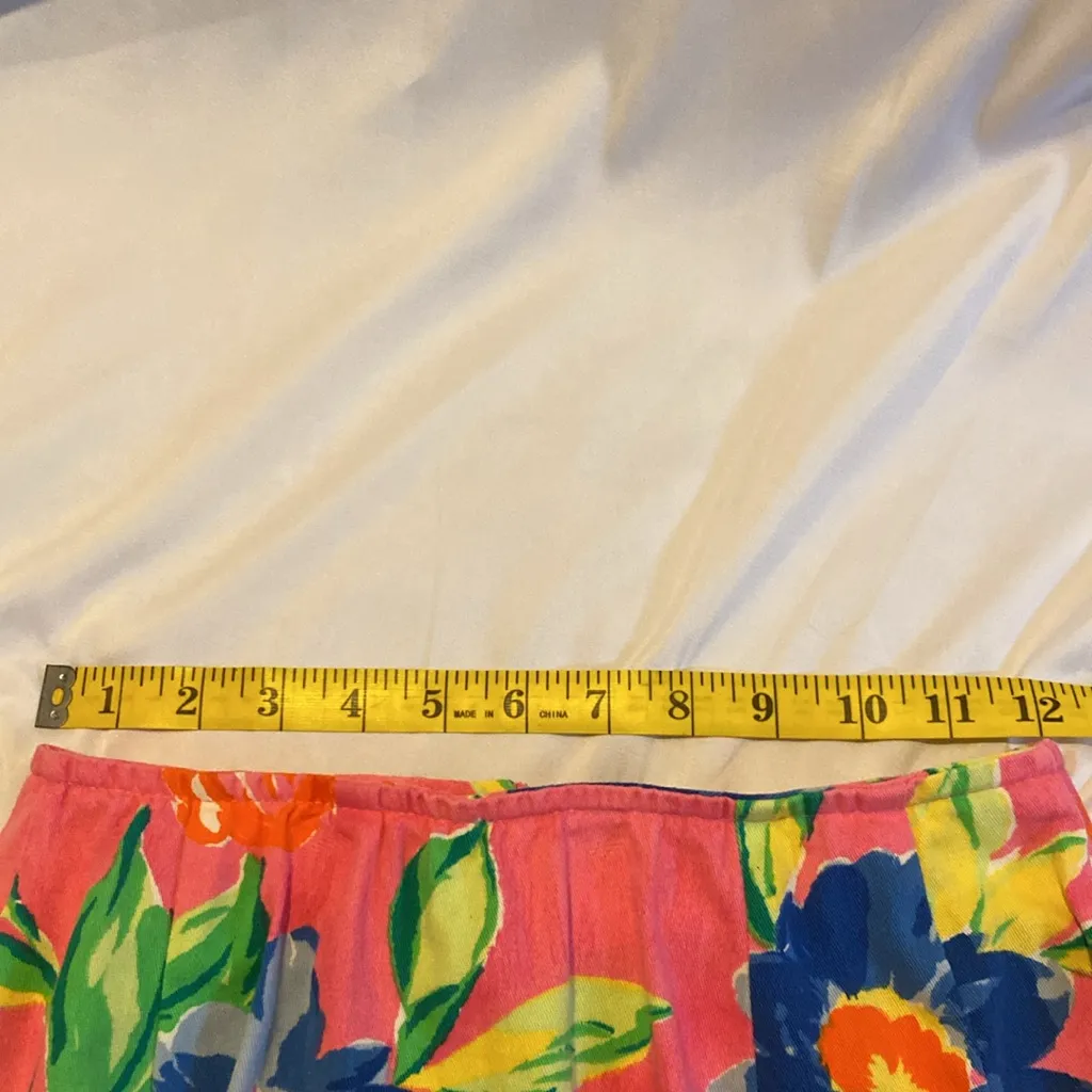 203 Vintage 90s The Limited Floral work Romantic Mini A Line Skirt Pink Blue 2 - Image 4