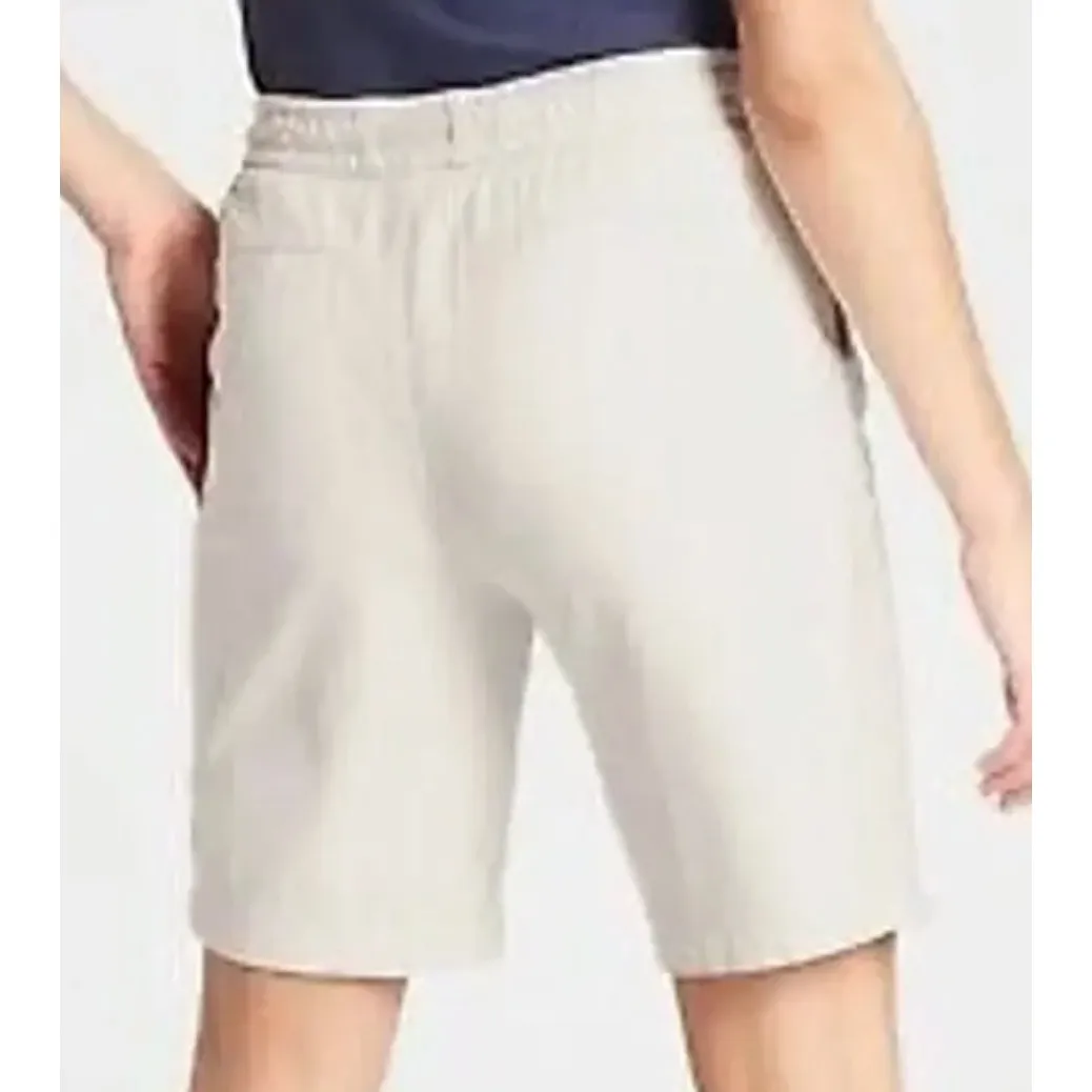 Athleta Shorts Women 4 Cream Grey Farallon Bermuda Drawstring Pockets Casual - Image 2