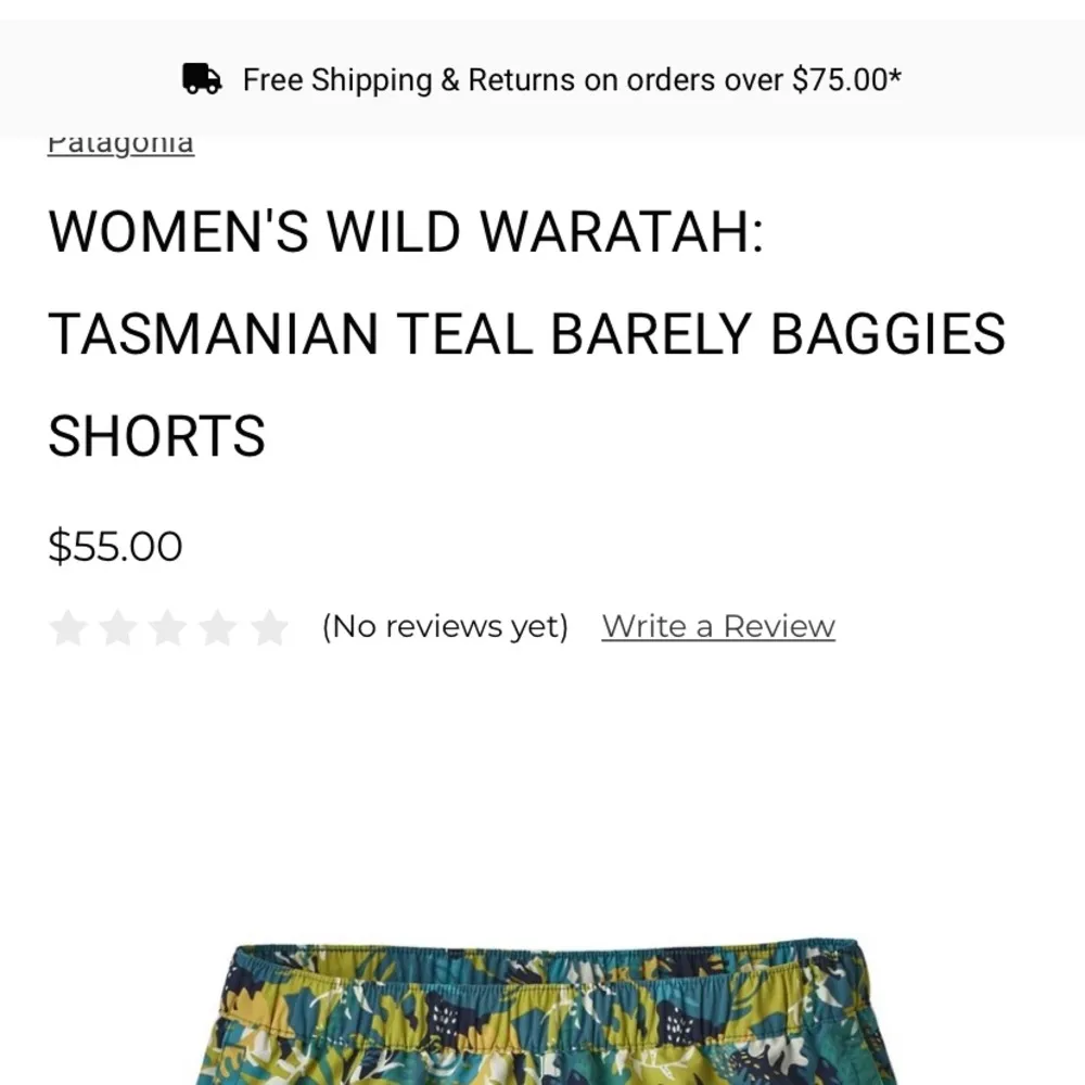 Patagonia NWT barely baggies Tasmanian Teal - Image 6