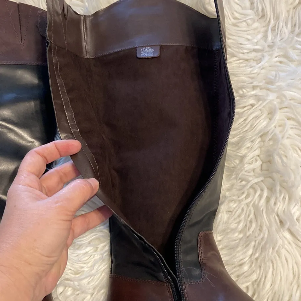 Vince Camuto Karen Equestrian Leather
Boot Brown & Black 6 1/2 M - Image 13