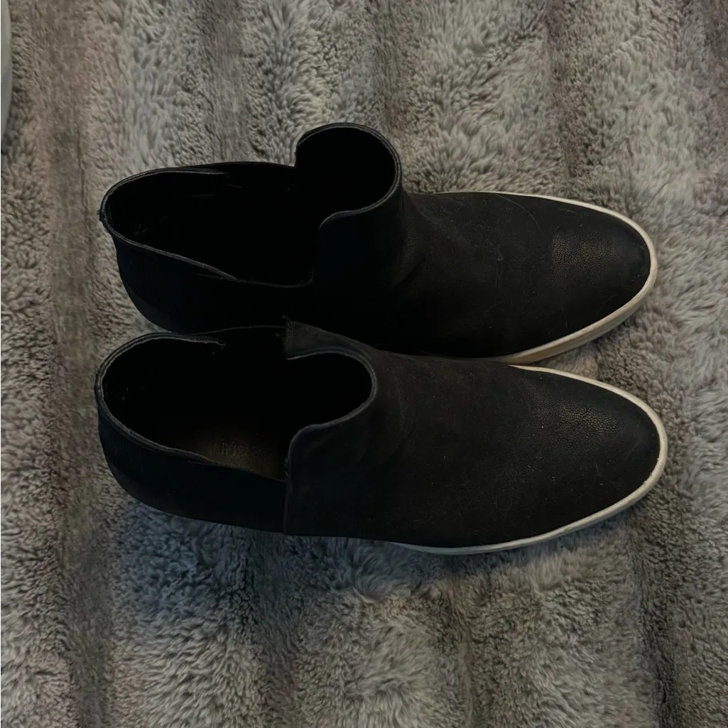 Black Wedge Ankle Boots Size 8 - Image 2