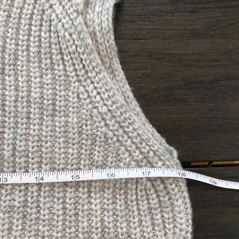 A new day NEW wool blend sleeveless sweater dress cowl neck gray medium - Image 7