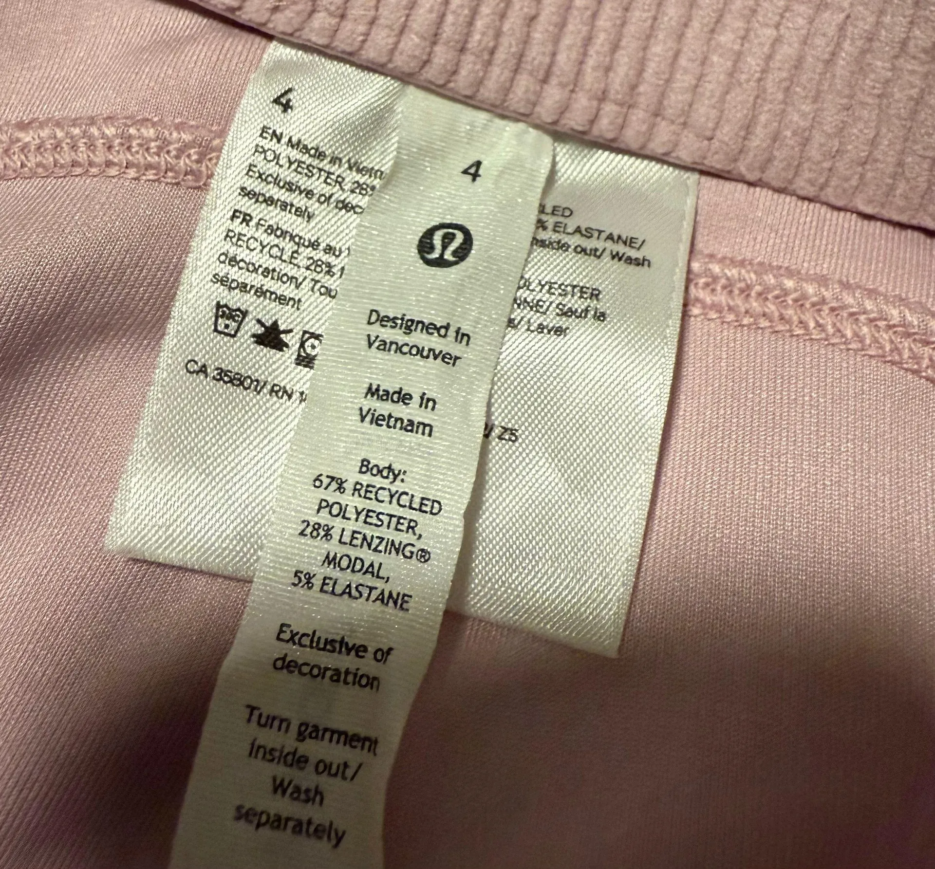 Ribbed Softstreme High-Rise Short 2" - Pink Peony - Image 6