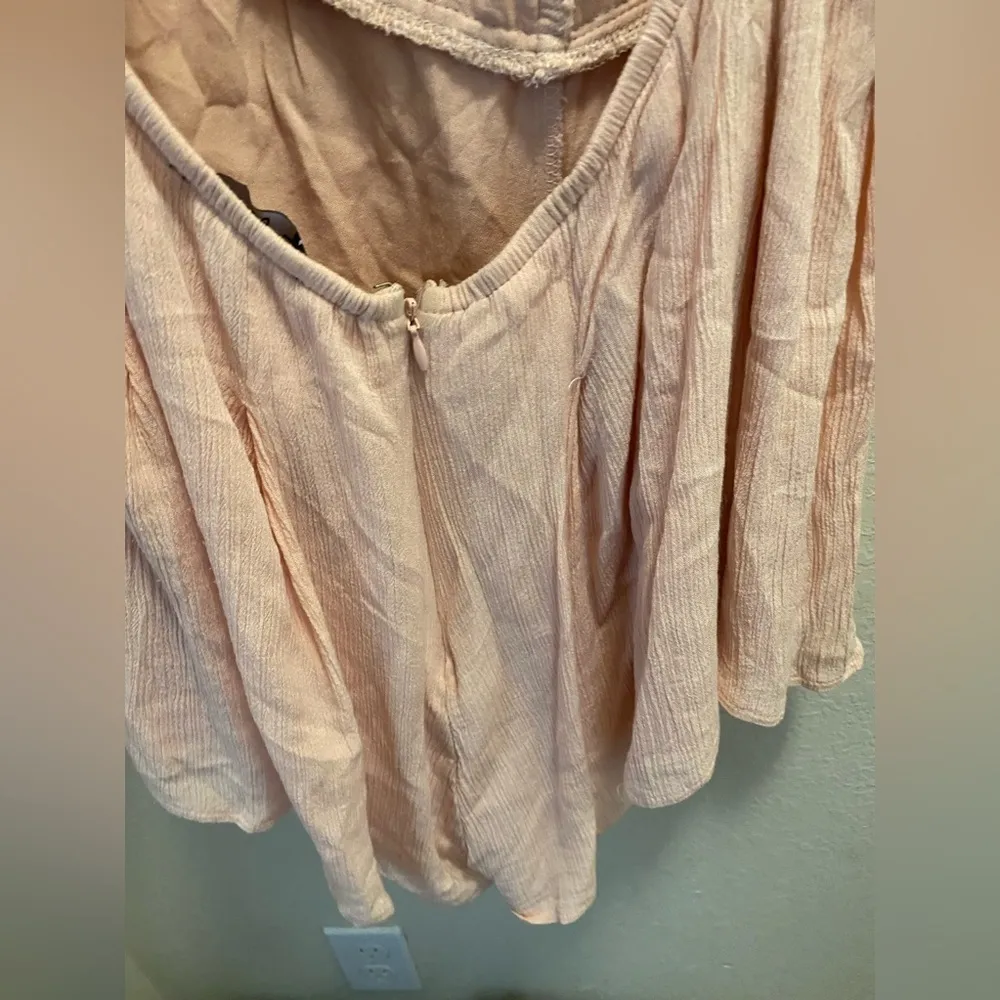 Lulus Lulu’s Star Spangled Pink Backless Lace Romper Size Large. - Image 10