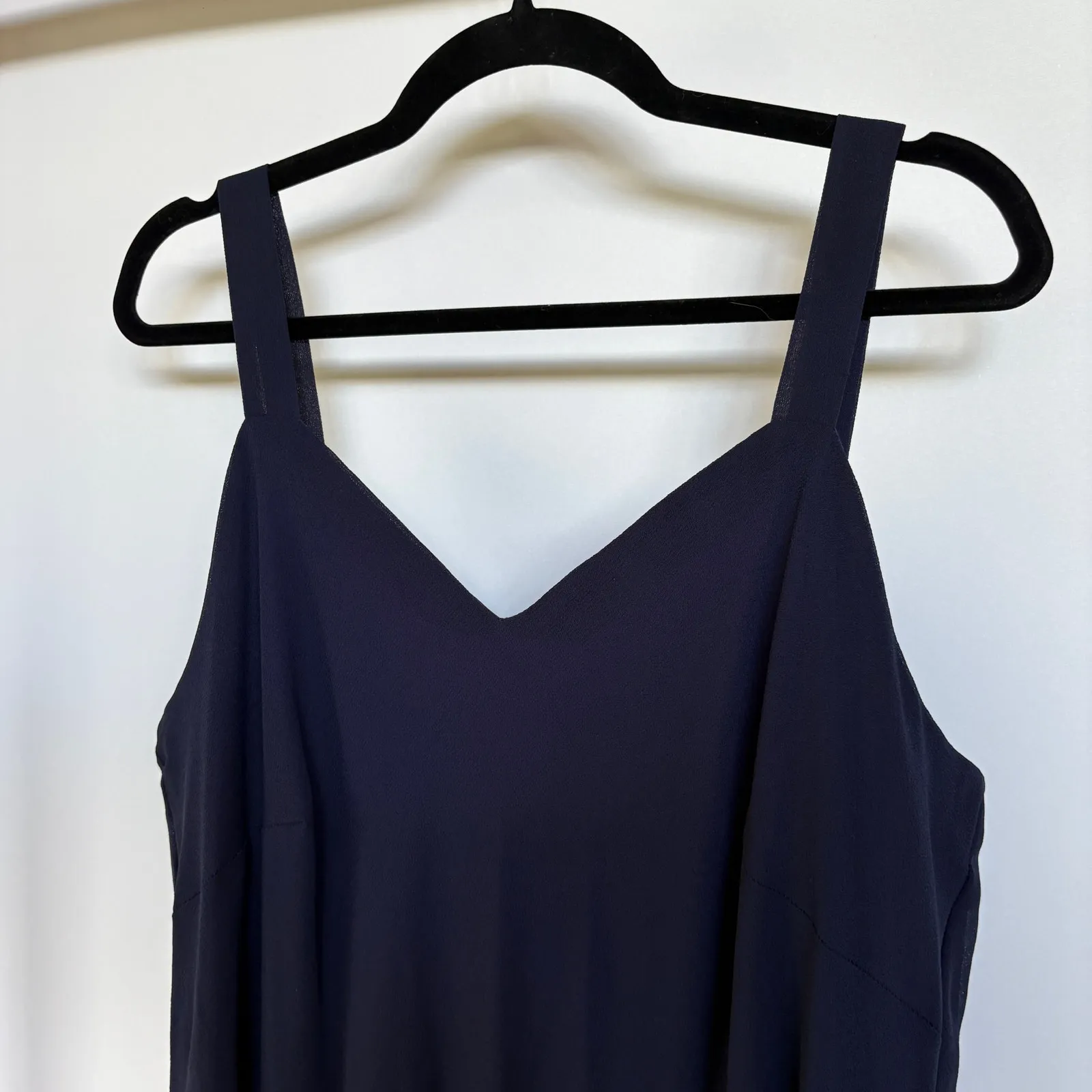 Vintage Navy Beaded Evening Gown Event Dress Formal Classic Sleeveless 22W - Image 3